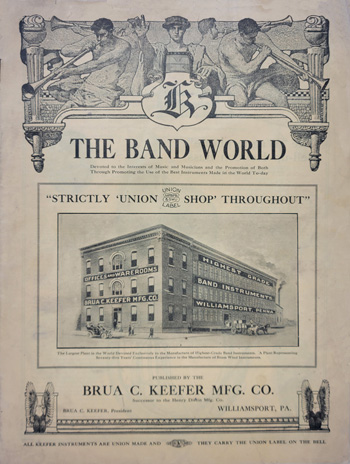 Keefer Company Band World Catalog Magazine Williamsport PA