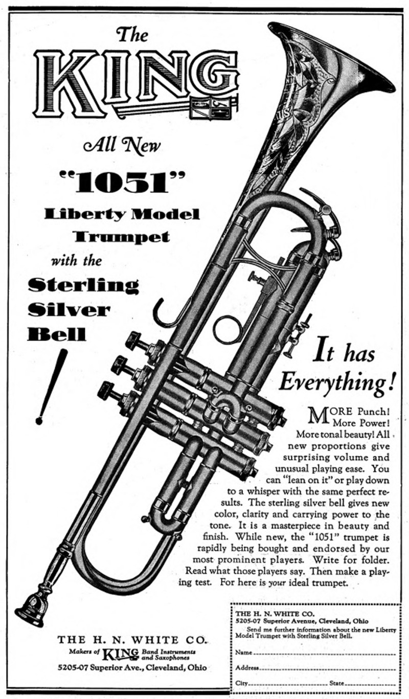 King Liberty Artist Bore Trumpet 1051