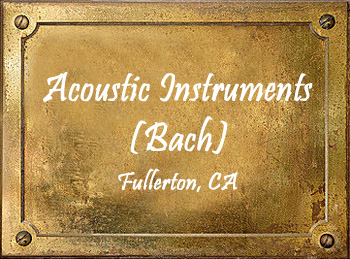 Acoustic Instruments Bach trumpet mute cornet Fullerton CA Dale Olson