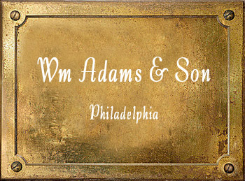 William Adams & Son music history Philadelphia