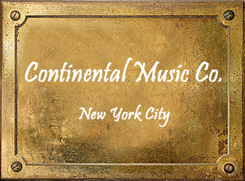 Continental Music Company New York City Broadway Brass Musical Instruments Trumpet Cornet
