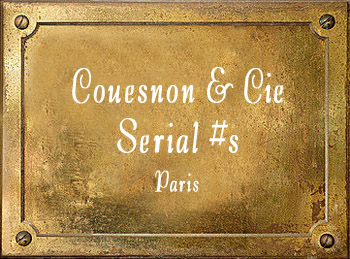 Couesnon & Cie Paris France Serial Numbers Dating Trumpets Flugelhorn Cornet