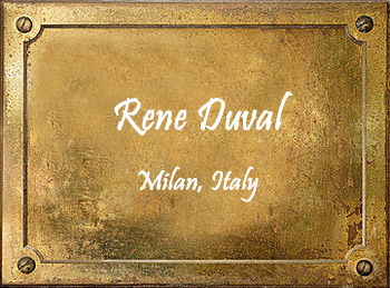 Rene Duval Italy brass musical instruments Orsi Milan Trumpet
