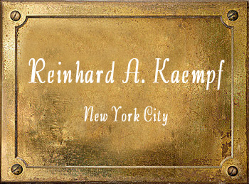 Kaempf brass instrument maker New York history