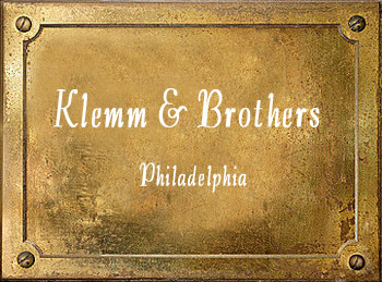 Klemm & Brothers brass Philadelphia