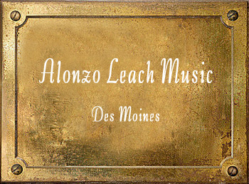 Alonzo Leach Music Store Des Moines Iowa trumpet cornet mouthpiece