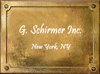 G Schirmer Inc Music New York Trumpet Brass Band Instrument