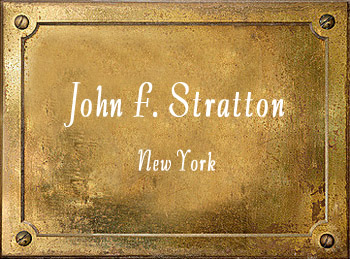 J F Stratton New York brass History