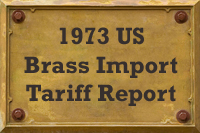 1973 US Tariff on Brass Musical Instruments Government Report