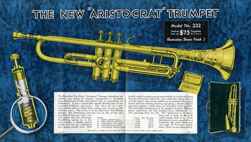 1931 Buescher 232 Trumpet Aristocrat Catalog