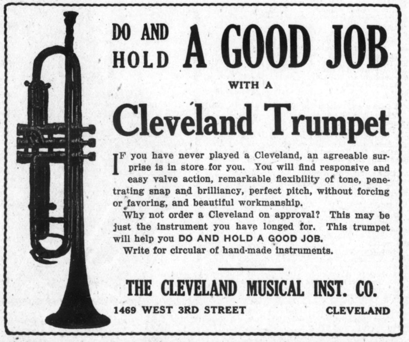 The Cleveland trumpet ad 1925