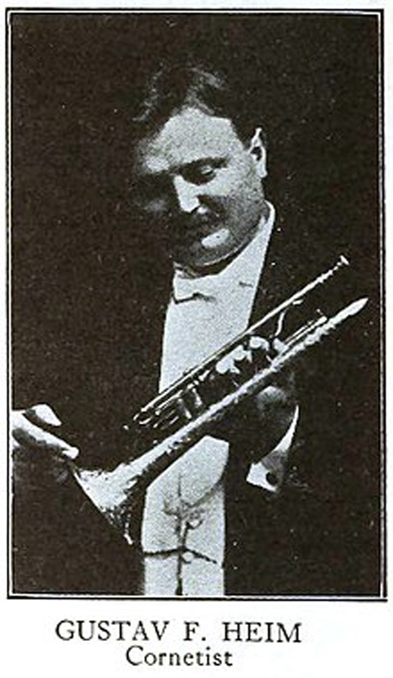 Gustav Heim 1914 Holton Cornet