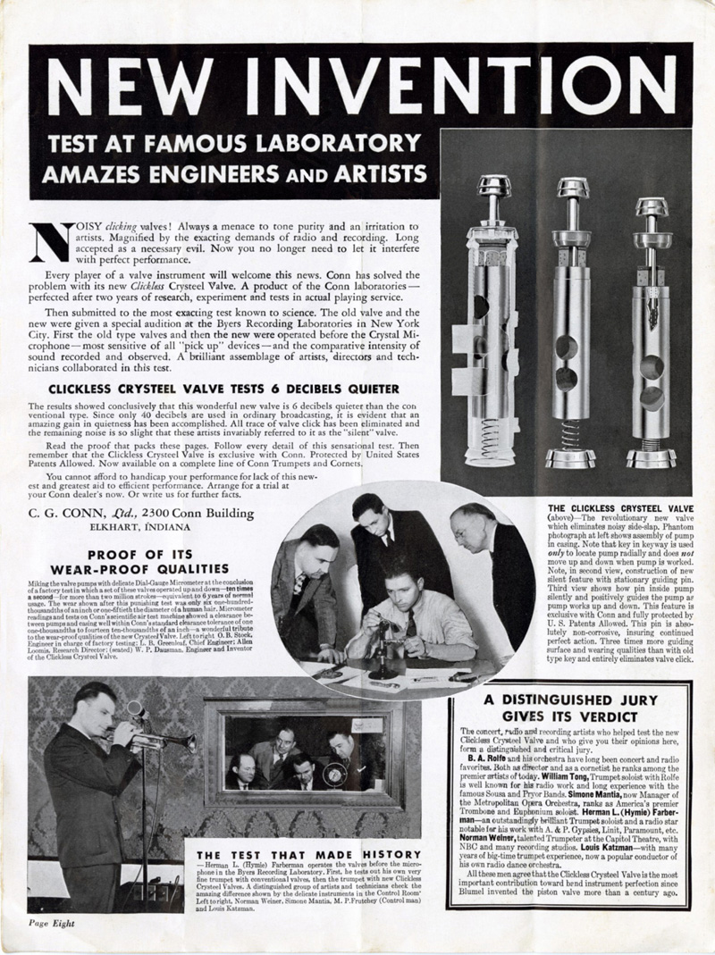 1934 Conn Valves
