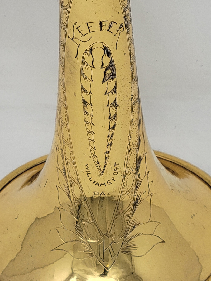 Keefer Trumpet Bell Engraving