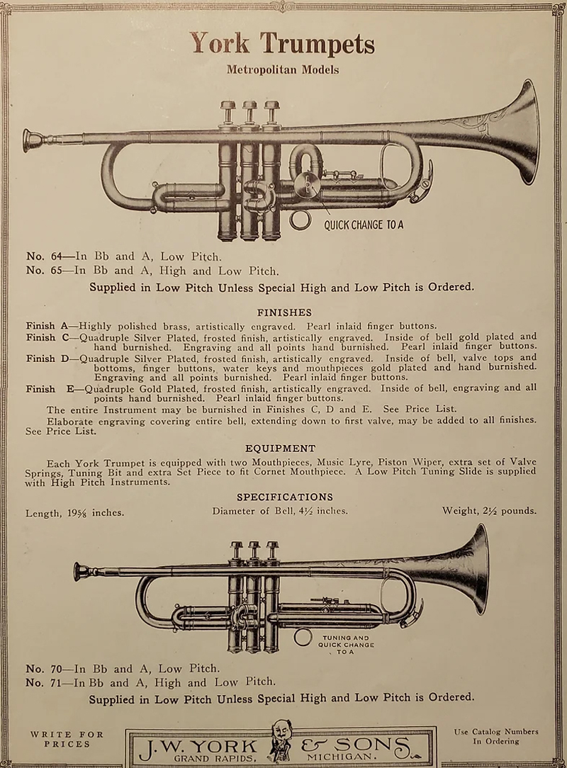 1925 York Trumpet Metropolitan
