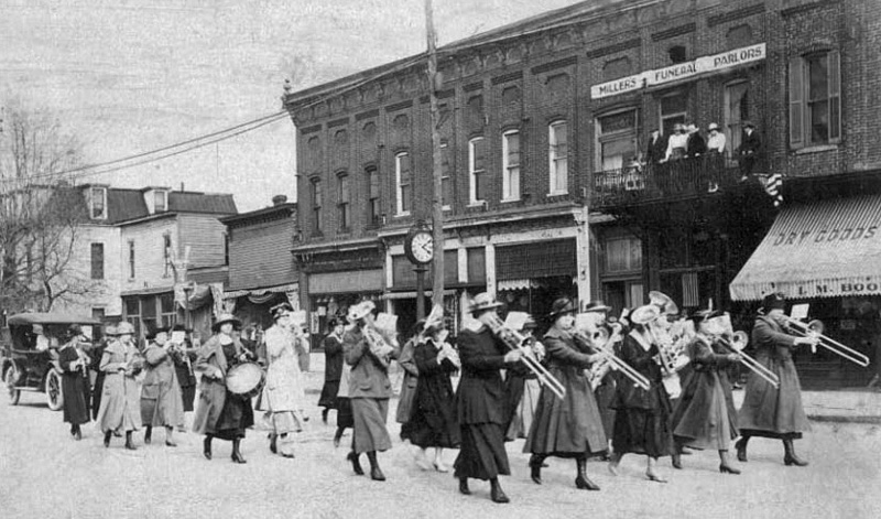 Hart's Girl Band Parade Hicksville Ohio
